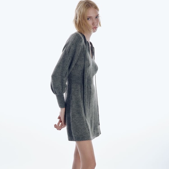 ZARA CABLE-KNIT DRESS - Picture 3 of 8